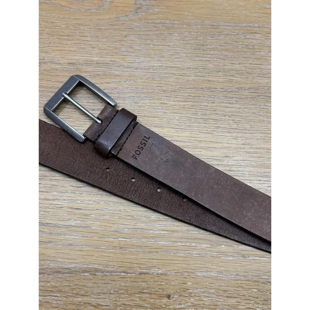 Fossil Men's Brown Leather Belt Size 32